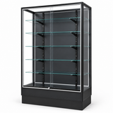 SGCXW4RB Radius Edge Retail Wallcase right-facing angled view