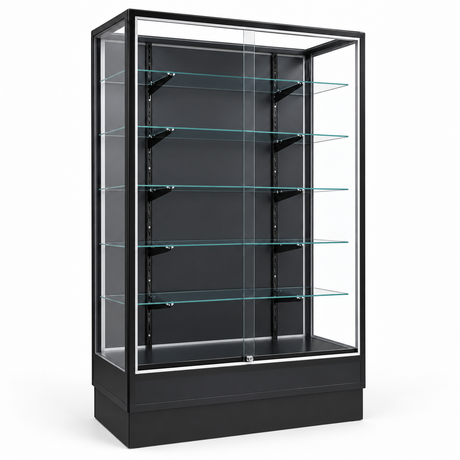 SGCXW4RB Radius Edge Retail Wallcase left-facing angled view
