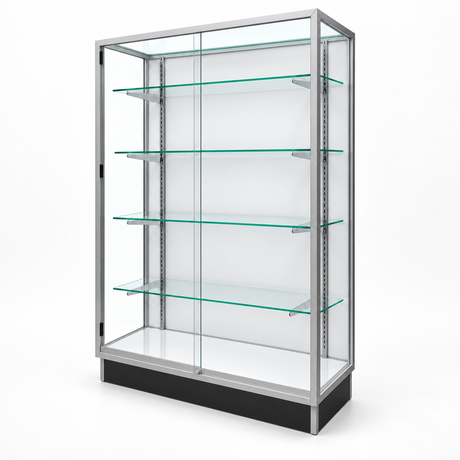 SGWC4 Extra Vision Retail Wallcase aluminum primary right-facing angled view