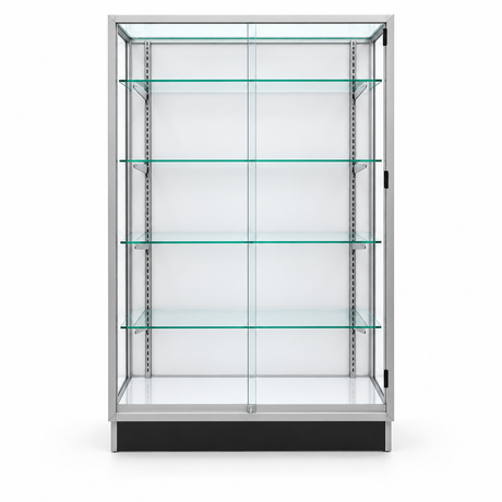 SGWC4 Extra Vision Retail Wallcase aluminum front view