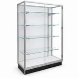 SGWC4 Extra Vision Retail Wallcase aluminum left-facing angled view