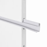 SWSIW white snap insert fitted in white slatwall