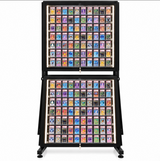 Black Metal Double-Sided Adjustable Trading Card Display