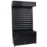 LED Slatwall Display with Storage