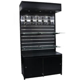 LED Slatwall Display with Storage