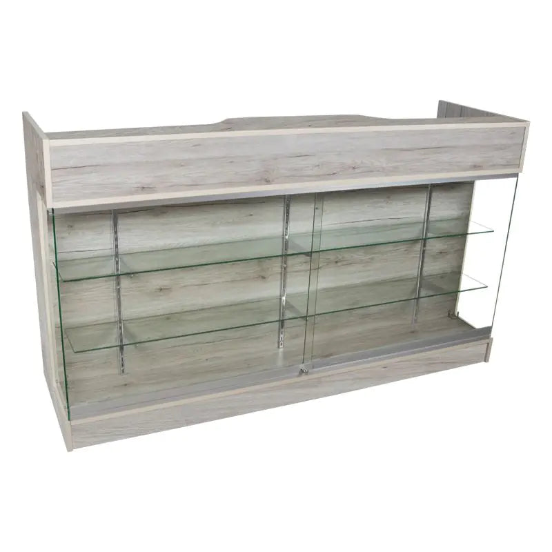 Ledgetop Counter with Glass Front