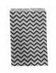 Black Chevron Jewelry Bag, 6 x 9 inches