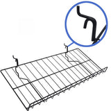 Black 10" x 23" candy wire shelf