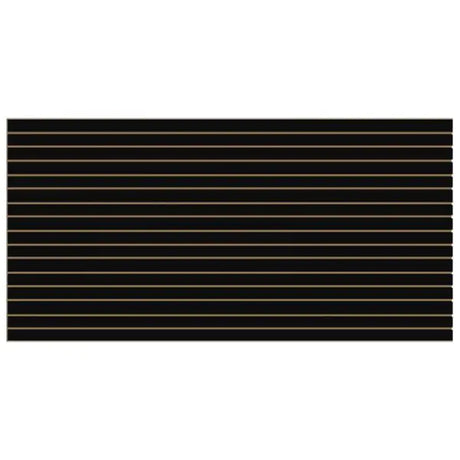 Slatwall Panel — Black — Full-sheet view
