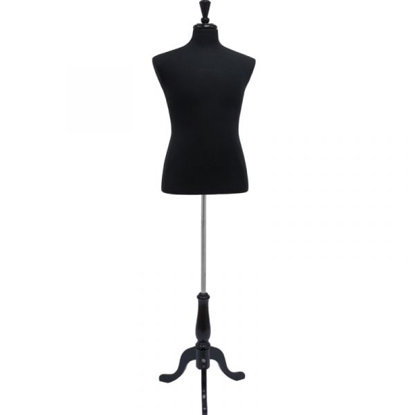 Male Jersey Form - Black with Black Base