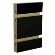 Slatwall Panel — Black — Side-angle view (primary)