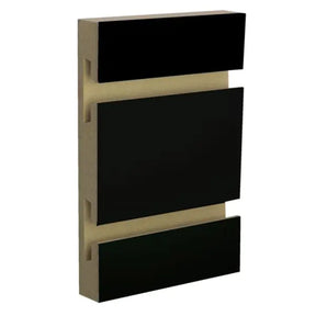Slatwall Panel — Black — Side-angle view (primary)
