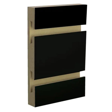 Slatwall Panel — Black — Side-angle view (primary)