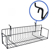 Black 23.5" video wire shelf