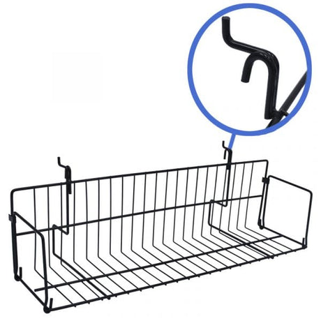 Black 23.5" video wire shelf