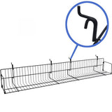 Black 47.5" video wire shelf