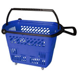 Shopping Basket on Wheels with Pull Handle