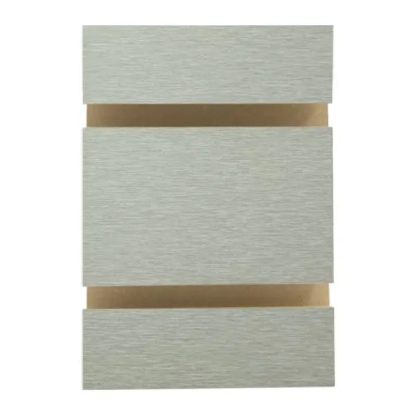 Slatwall Panel — Aluminum — Front view