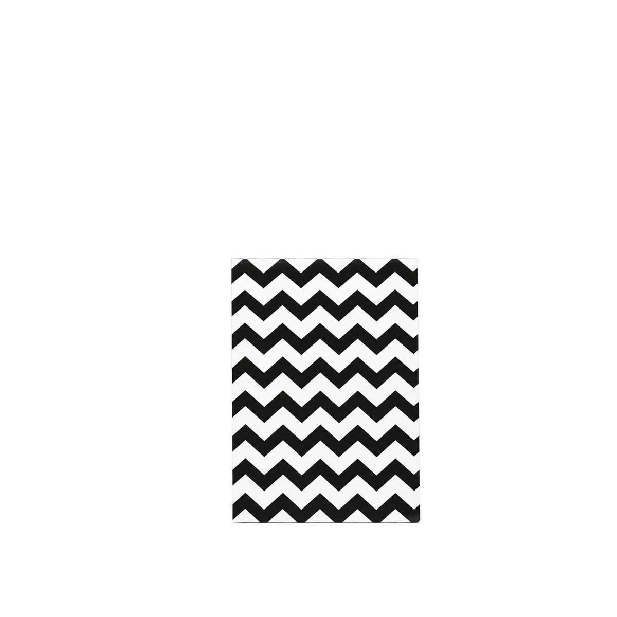 Black Chevron Jewelry Bag — 4x6 — Kraft footprint