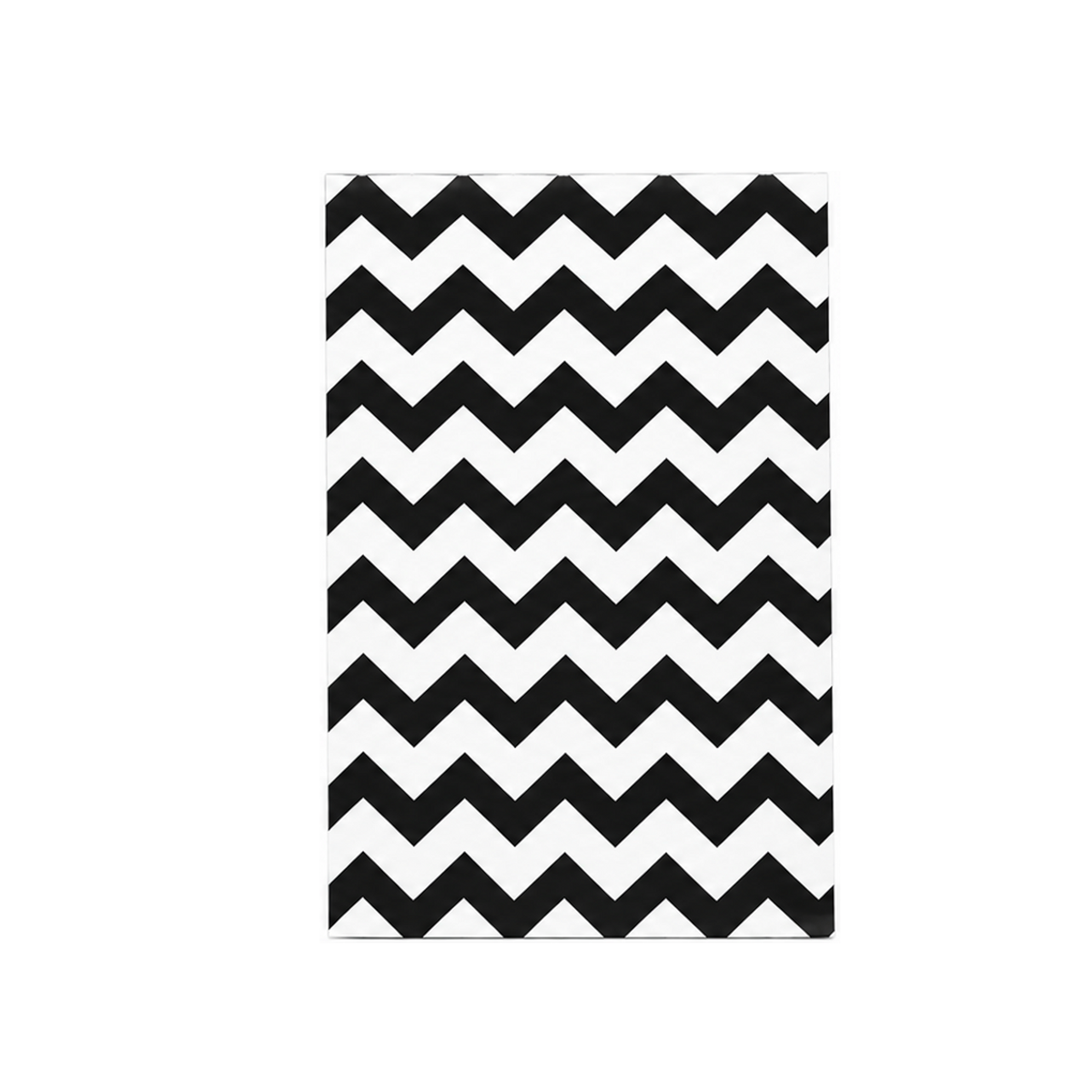 Black Chevron Jewelry Bag — 6x9 — Kraft footprint