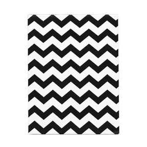Black Chevron Jewelry Bag — 8-1/2x11 — Kraft footprint