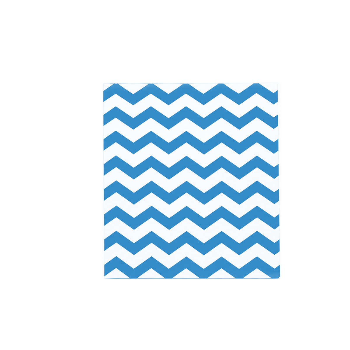 Blue Chevron Jewelry Bag — 5x7 — Kraft footprint