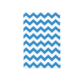 Blue Chevron Jewelry Bag — 6x9 — Kraft footprint