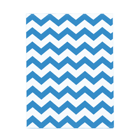 Blue Chevron Jewelry Bag — 8-1/2x11 — Kraft footprint