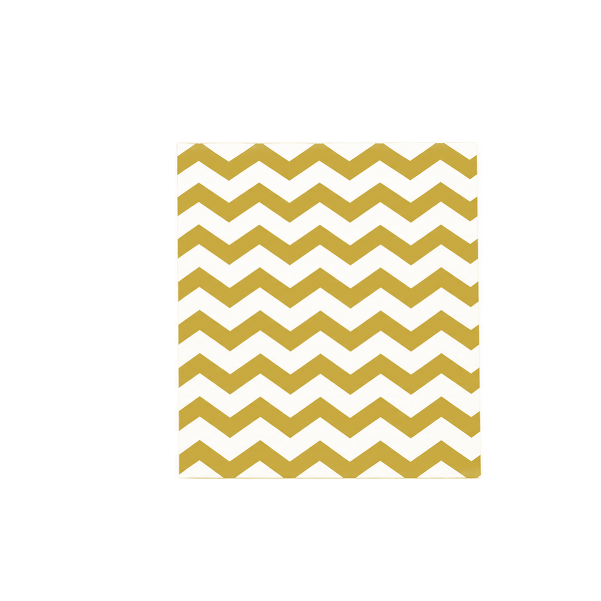 Gold Chevron Jewelry Bag — 5x7 — Kraft footprint