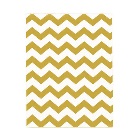 Gold Chevron Jewelry Bag — 8-1/2x11 — Kraft footprint
