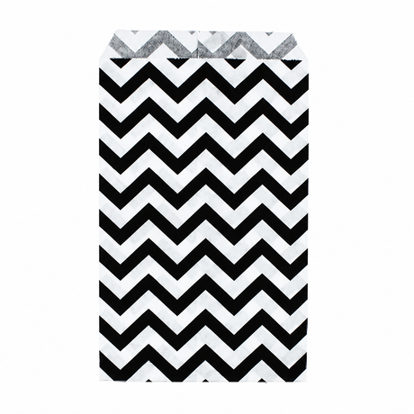 Black Chevron jewelry bag