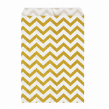 Gold Chevron jewelry bag