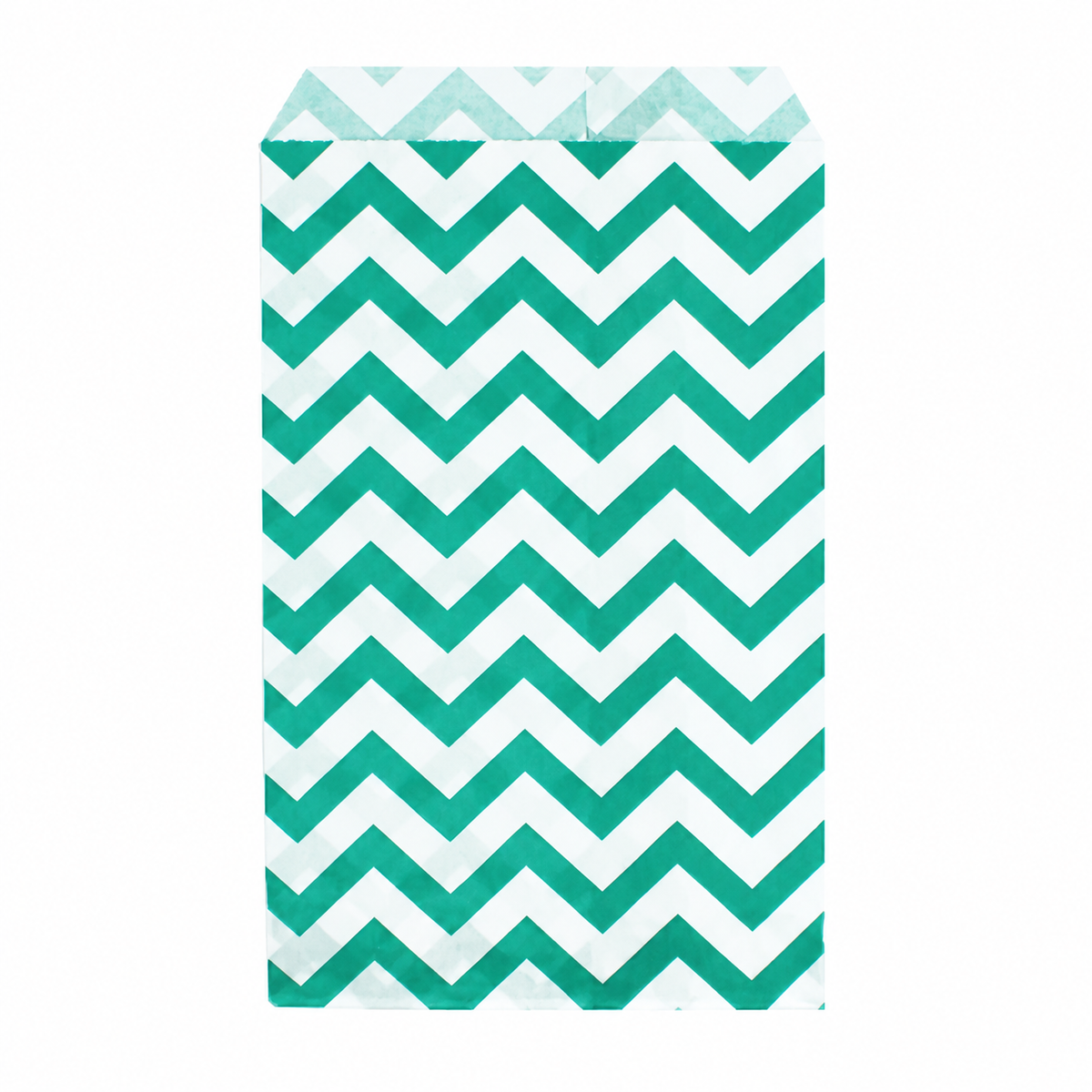 Teal Chevron jewelry bag