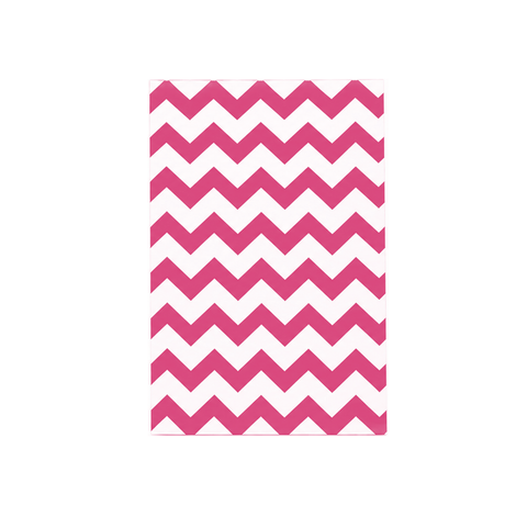 Pink Chevron Jewelry Bag — 6x9 — Kraft footprint