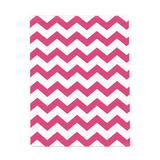 Pink Chevron Jewelry Bag — 8-1/2x11 — Kraft footprint