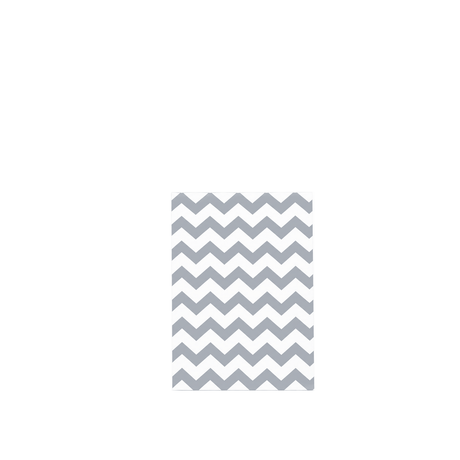 Silver Chevron Jewelry Bag — 4x6 — Kraft footprint