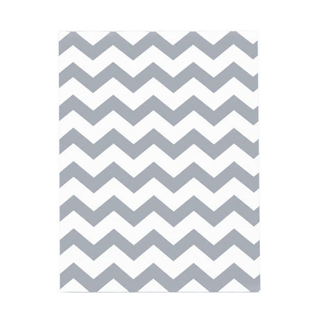 Silver Chevron Jewelry Bag — 8-1/2x11 — Kraft footprint