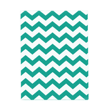 Teal Chevron Jewelry Bag — 8-1/2x11 — Kraft footprint
