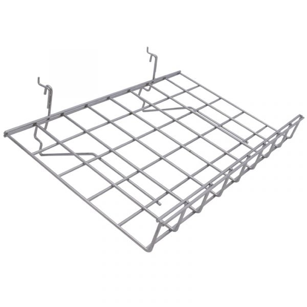 Chrome 24" x 15" slanted wire shelf