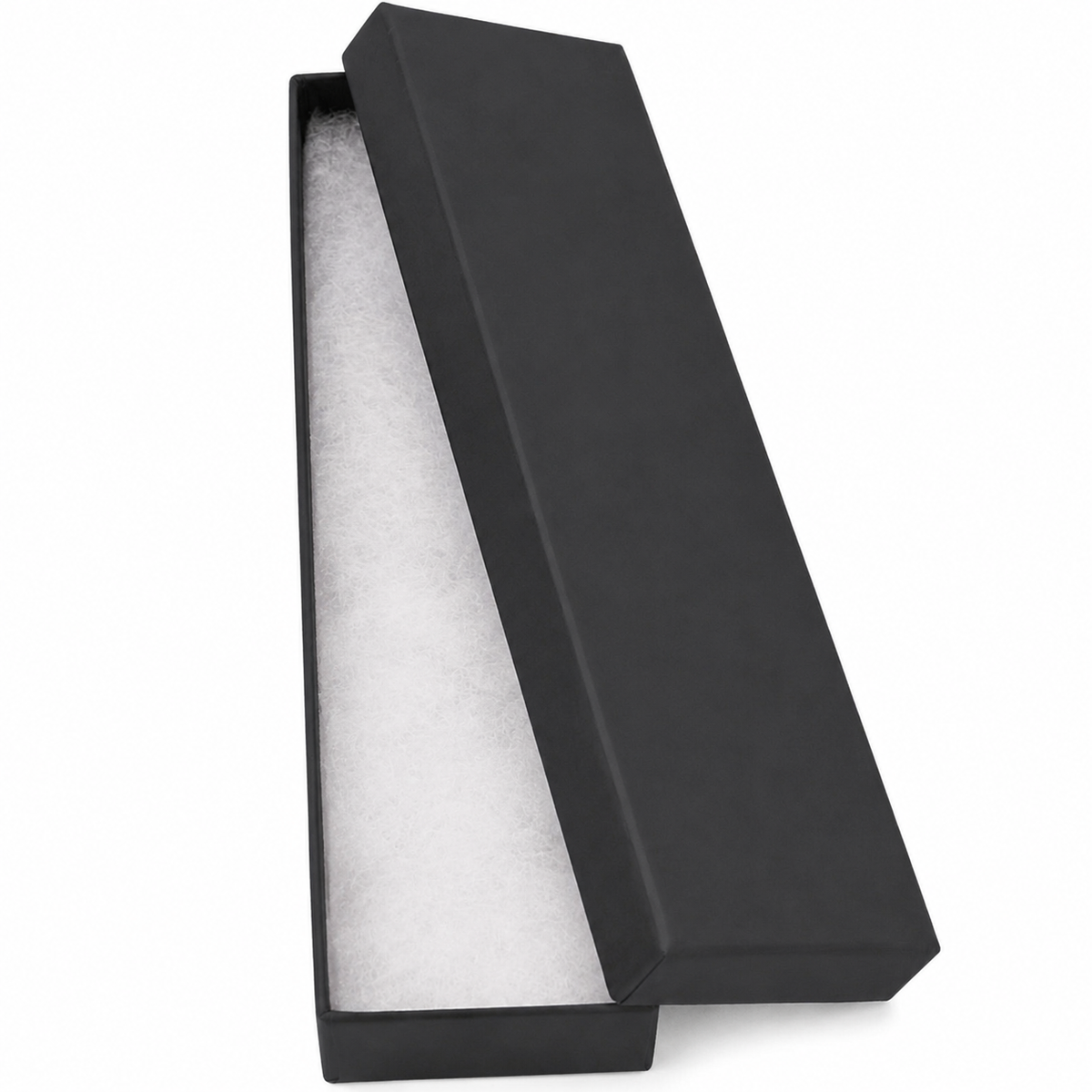 Matte Black Elongated Jewelry Box