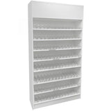 Full Wallcase Display Cabinet with Acrylic Push-Back Cigarette Dispenser