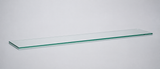 Clear tempered glass shelf — 12 × 56 in