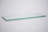 Clear tempered glass shelf — 14 × 36 in