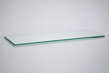 Clear tempered glass shelf — 14 × 48 in