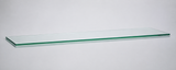 Clear tempered glass shelf — 14 × 56 in