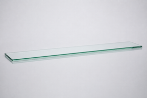 Clear tempered glass shelf — 8 × 36 in