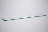 Clear tempered glass shelf — 8 × 66 in