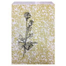 Gold Jewelry Bag, 8.5 x 11 inches