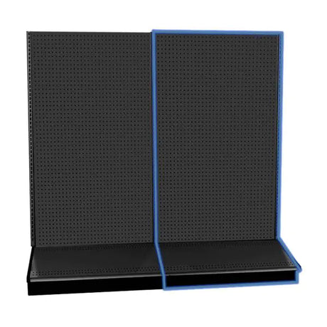 Black gondola wall add-on unit