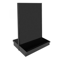 Gondola Aisle Starter – Black, SKU E.GS48-16-54-Kit-Black
